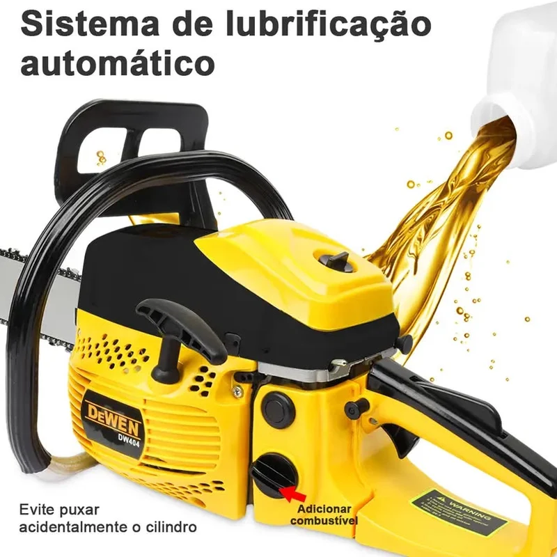 Motosserra DEWEN detalhe 5